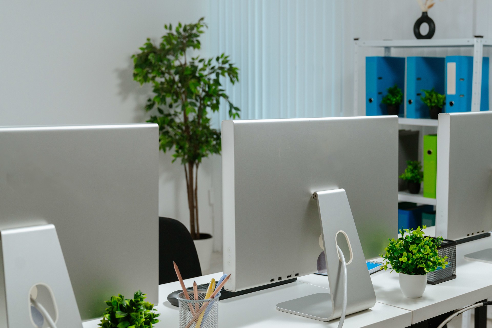 Call Center in Stylish White Design
